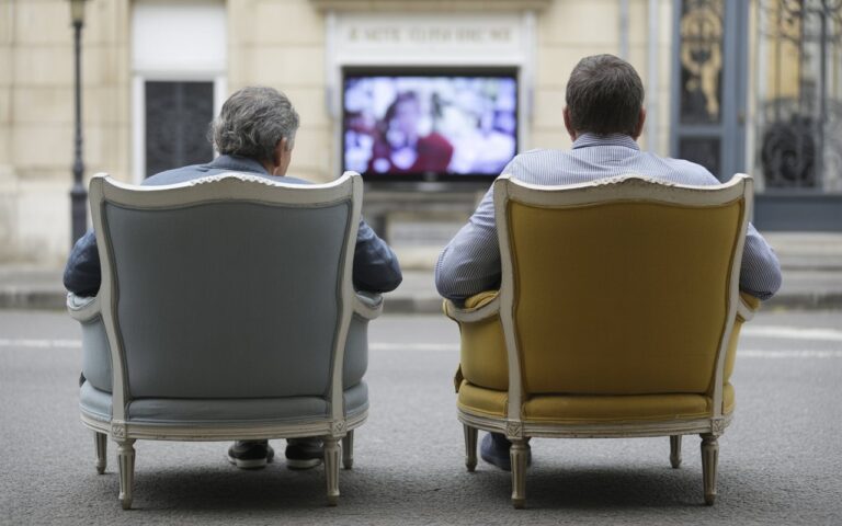 Deux fauteuils identiques et vestes assorties