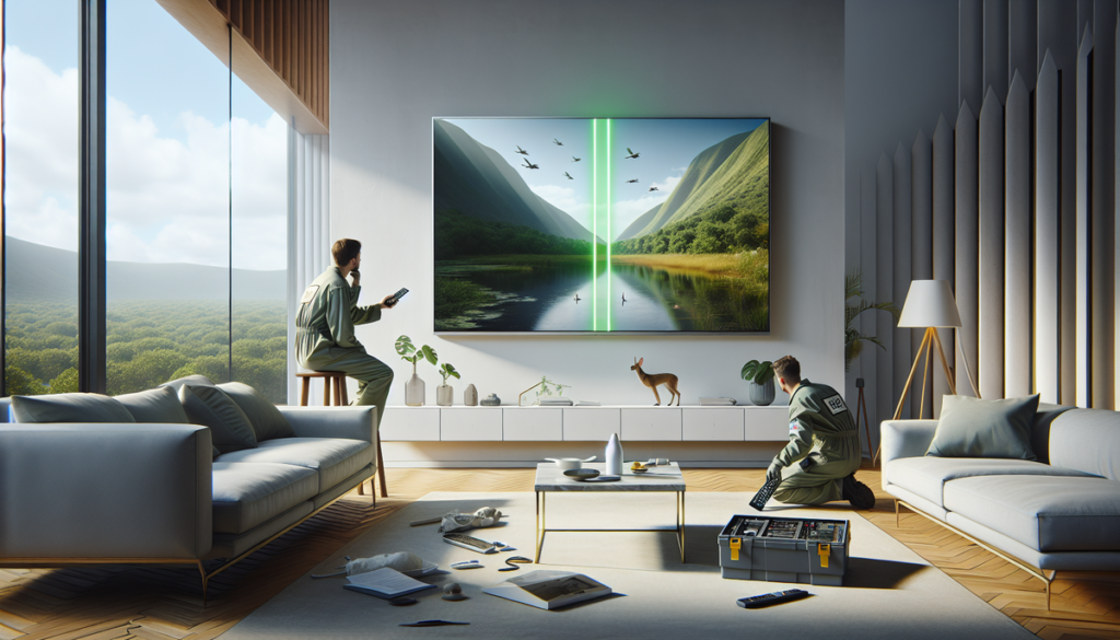 Un guide étape par étape pour identifier et résoudre le problème du trait vert sur les téléviseurs Samsung, incluant les causes, les solutions et un tableau comparatif de méthodes de dépannage.