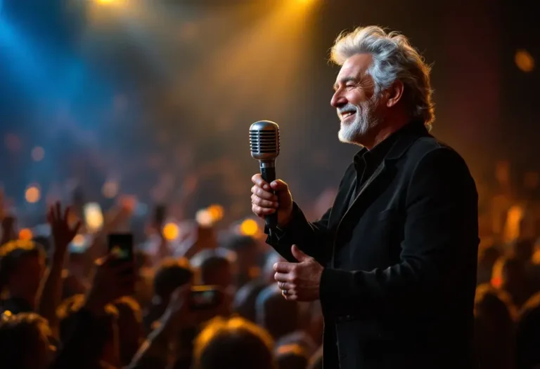 Portrait d'Eddy Mitchell illustrant sa fortune et son succès en France