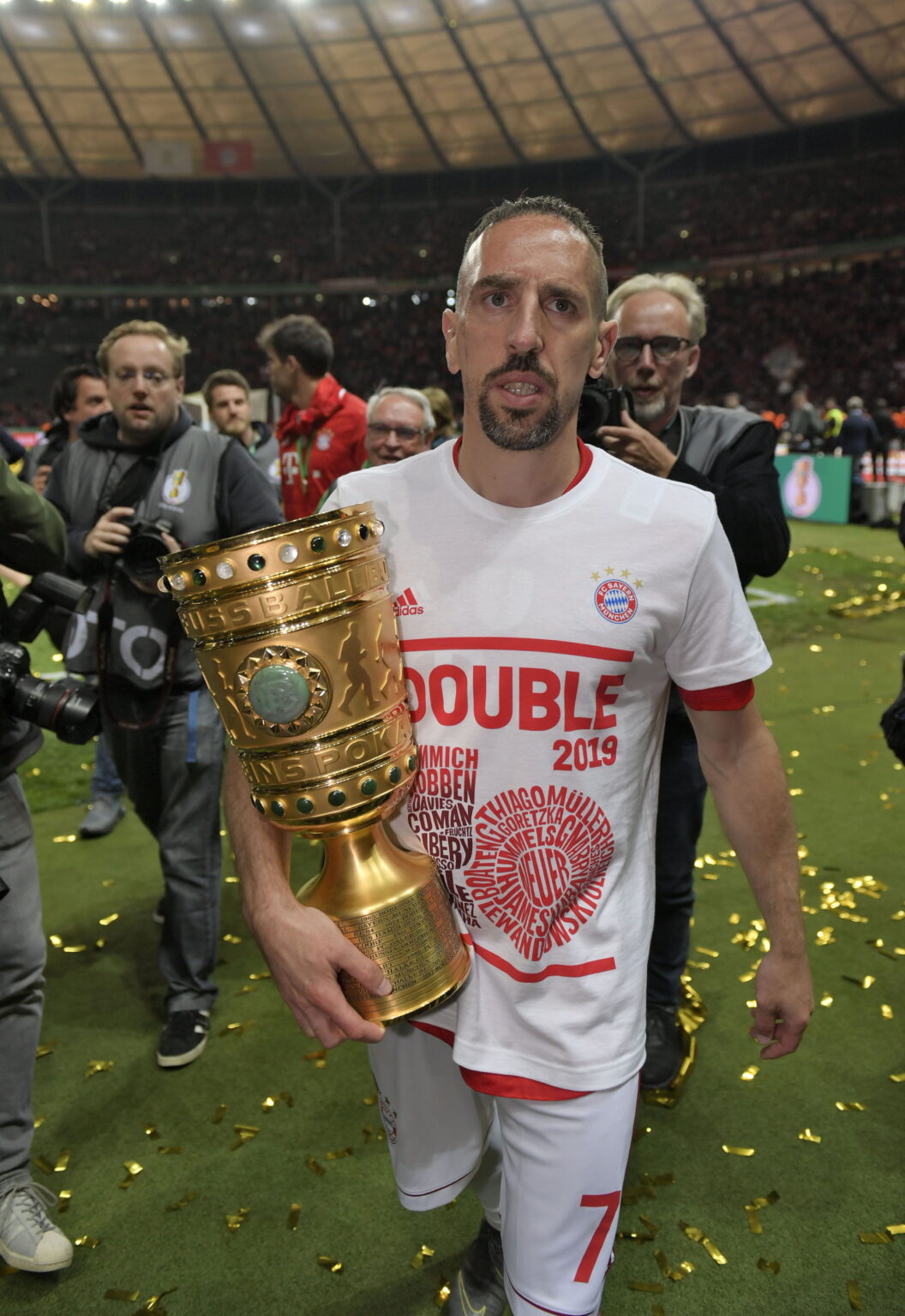 Franck Ribéry lors de sa période au Bayern Munich, où il touchait l'un des plus gros salaires de Bundesliga