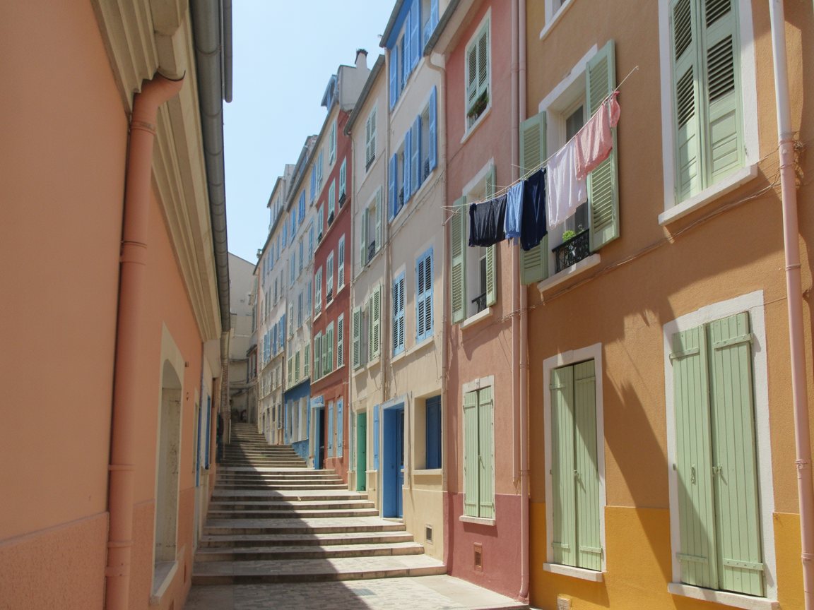 Une ruelle du quartier du Panier à Marseille
