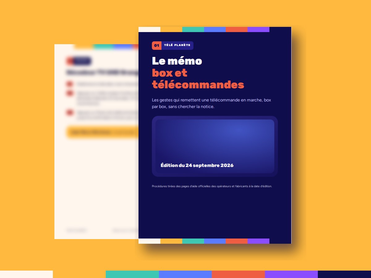 Le mémo box et télécommandes, couverture